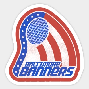 Baltimore Banners Defunct 70s Tennis Team Sticker